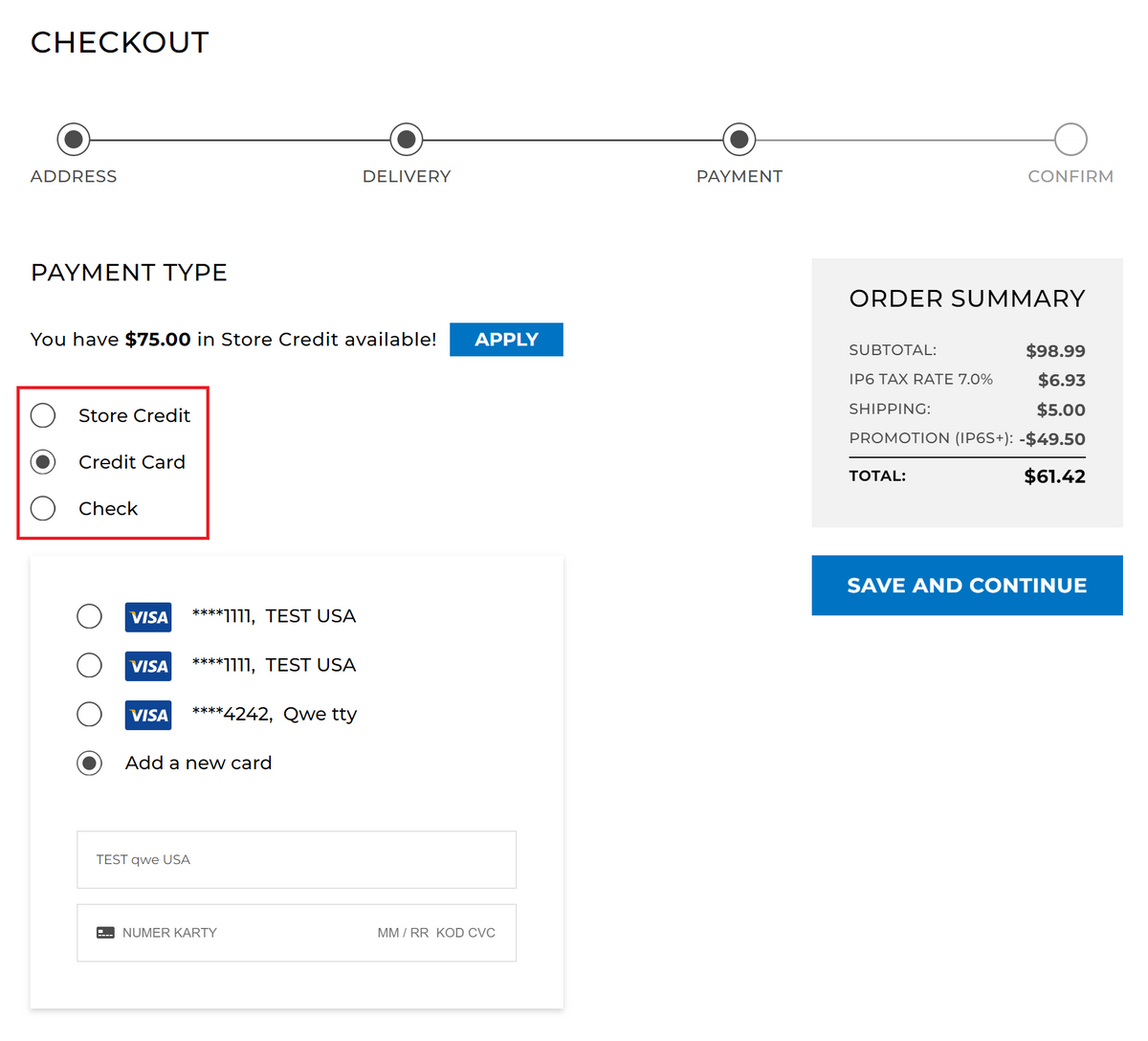 Payment Method Name